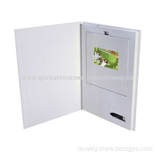 Electronic Video Brochure with Memory 128MB-4GB storage